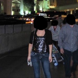 Black Sequin Top from Express